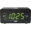 NAXA NRC-191 Dual Alarm Clock with Qi Wireless Charging Function