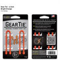 Gear Tie de 6 pouces orange vif de Nite Ize (2 unités)