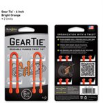Gear Tie de 6 pouces orange vif de Nite Ize (2 unités)
