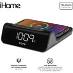 iHome 3-in-1 Magnetic Fast Wireless Charger Alarm Clock - Eng.PKG