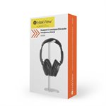 Support de bureau pour casque d'écoute en aluminium mince