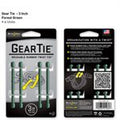 NITE IZE GEAR TIE 3"-FOREST GREEN 4PK